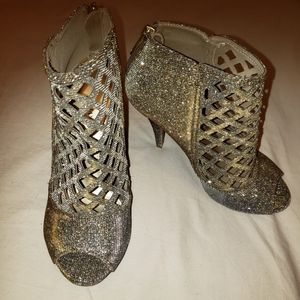 Christian Siriano Cutout Peep Toe Heels